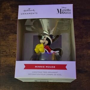 Hallmark Minnie Mouse Ornament with Red and Yellow Accents
